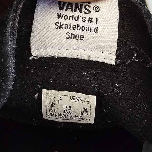 Authentic Vans UNISEX Tiger Check High Top- Mens 12,  Womens 10.5 - Picture 3 of 8